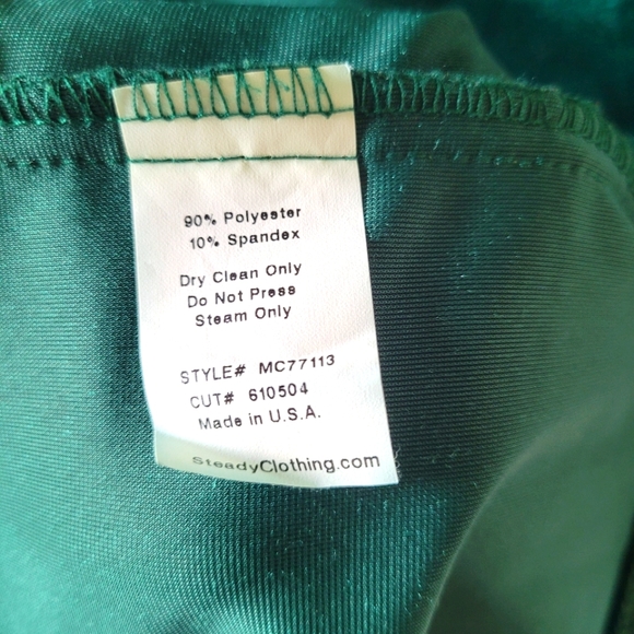 Modcloth Emerald Green Velvet Dress - Picture 3 of 4